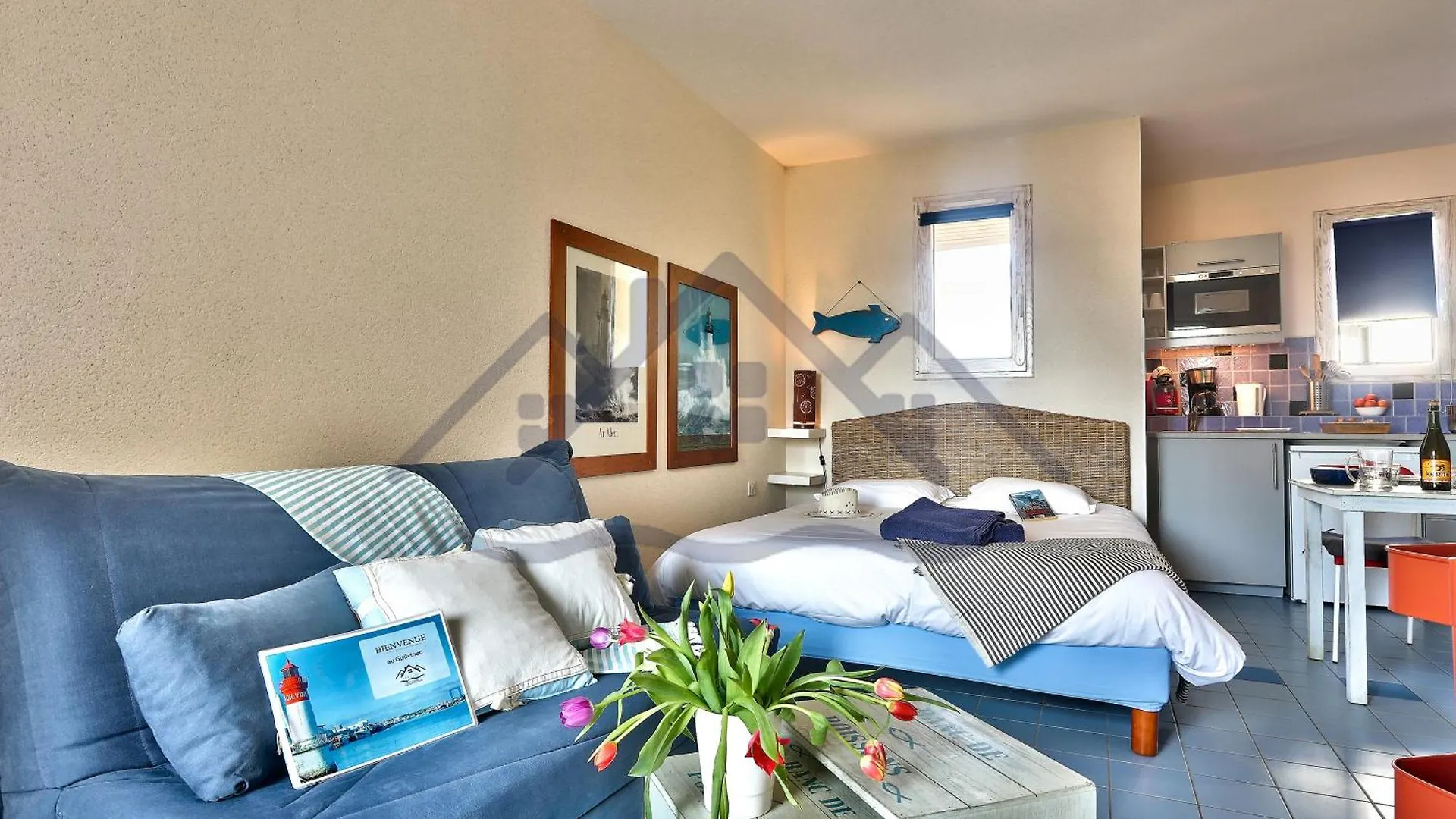 Localise - B80 - La Villa Blanche - L'Iroise - 1Er Etage Plain Pied - Wifi Inclus - Draps Inclus - Animaux Bienvenues Guilvinec